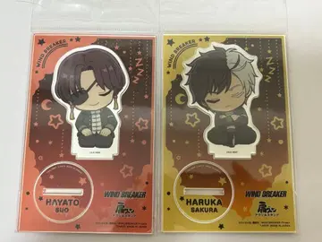 WIND BREAKER 어깨 쿵 아크릴 스탠드 소방 벚꽃 세트