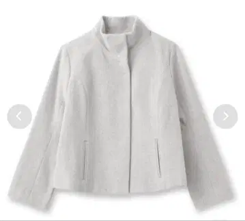 UNTITLED 언타이틀 스탠드 카라 숏코트 그레이 S