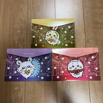 치이카와 세븐일레븐 한정판 크리스마스 플랫 케이스 3종 세트