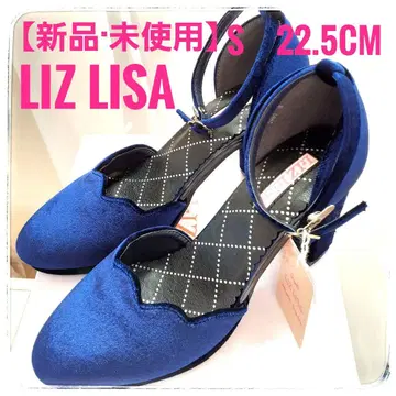 [ 미사용 새상품 택 포함 ] LIZ LISA 꽃 자수 힐 S 네이비