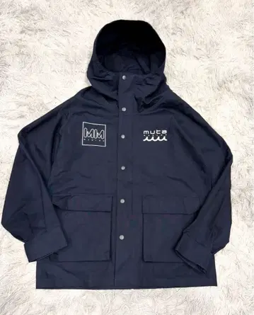 muta MARINE 후데트 자켓 네이비