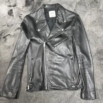 UNITED TOKYO 블랙 더블 라이더 자켓