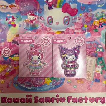 하라주쿠 산리오 마그넷 쿠로미 마이멜로디 세트