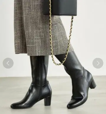 유나이티드 애로우즈 그린 라벨 롱 부츠 블랙