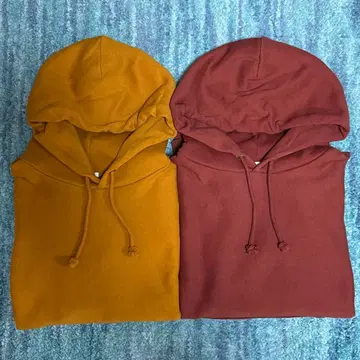 GU 헤비 웨이트 후드 맨투맨 XL 와인 브라운 세트 판매