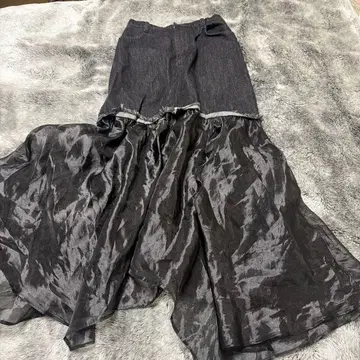 HARE 데님 플리츠 스커트