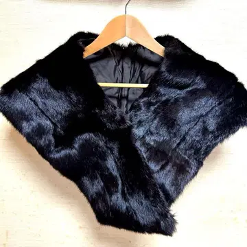 퍼 숄 일본 의류 블랙