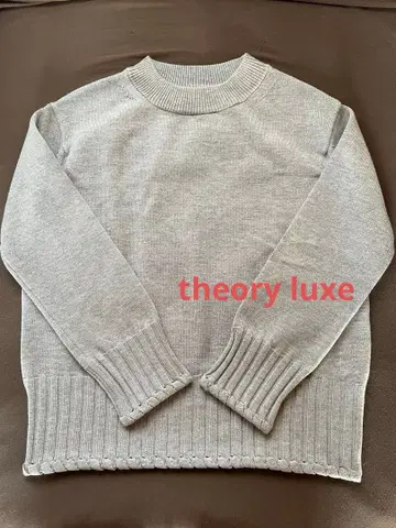 theory luxe 그레이 니트 스웨터