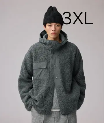 보아 플리스 스냅 후드티 ENGINEERED GARMENTS 3XL