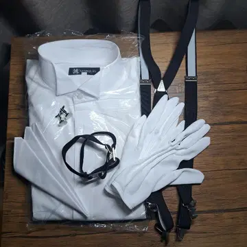 웨딩 신랑 잡화 세트 (6점 세트) 결혼식 1회 사용 상자 없음