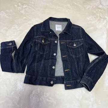 LOWRYS FARM 다크 네이비 데님 자켓 숏 기장 M 새상품급