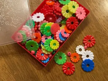 쇼와 레트로 꽃 모양 구슬 당시품