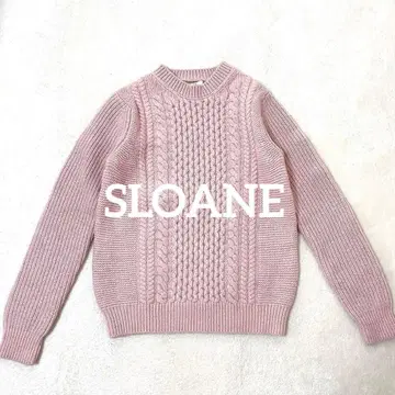 SLOANE 슬로우 케이블 니트 풀오버 크루넥 아제니트