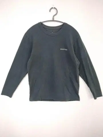 몽벨 mont bell 긴팔 티셔츠 남성용 S 그린 계열 로고