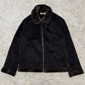 KANSAI JEANS 보아 자켓 L 페이크 무스탕 CB13