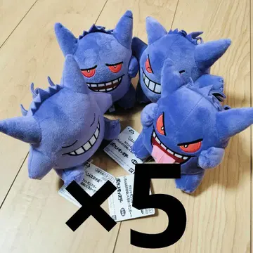 포켓몬스터 포켓몬 겐가 다양한 얼굴 봉제 인형 전종 5세트