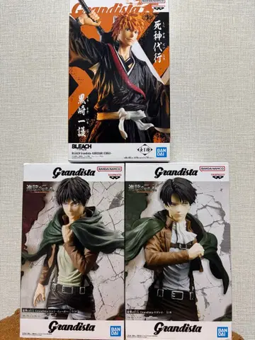 그란디스타 피규어 쿠로사키 이치고 엘렌 리바이 묶음 판매 세트