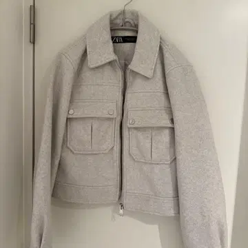 ZARA 그레이 집업 자켓