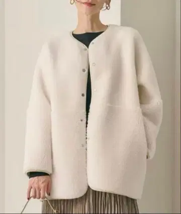 BEAUTY&YOUTH 보아 페이크 무스탕 리버서블 자켓