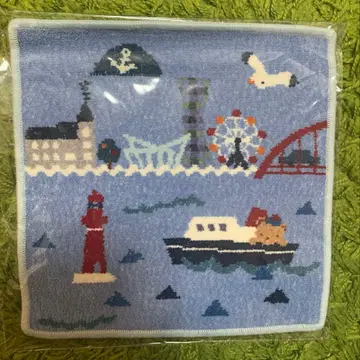 초특가 패밀리아 고베 모토마치 본점 한정판 셔닐 타월 손수건 곰