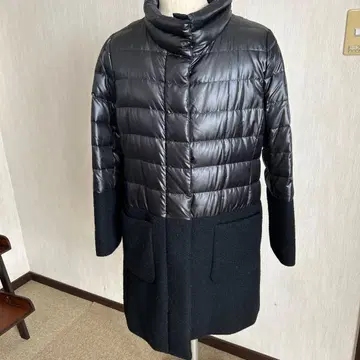 Leilian13+ 다운 자켓 블랙 롱 기장