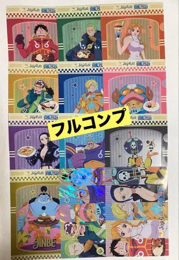[원피스] 조이풀 콜라보 클리어 파일 컴프 12장 시크릿 포함