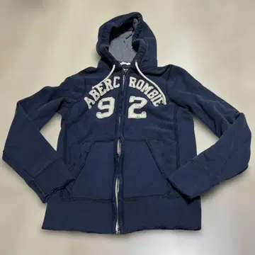 [ S size ] 아바클로 92 로고 집업 후드티 네이비