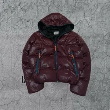 00s 다운 자켓 y2k 짧은 기장 아카이브 후디 광택