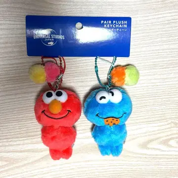 엘모 쿠키 몬스터 봉제 인형 키링