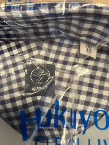 beams F 깅엄 체크 셔츠 15/40