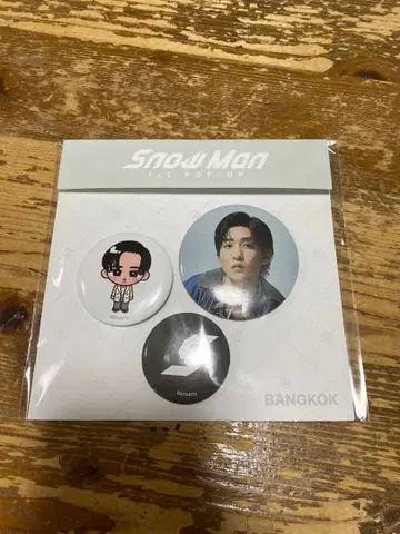 Snow Man 1st POP-UP 방콕 캔뱃지 세트 메구로 렌