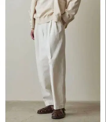 Steven Alan 12oz DENIM 2PLEATED PANTS S