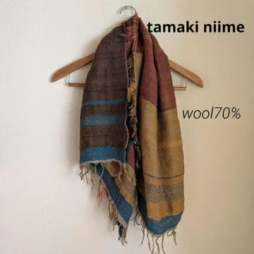 tamaki niime 반슈 직조 1점 울 스톨(small)