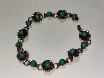 멕시칸 액세서리 팔찌 925 실버 터콰이즈 와타시