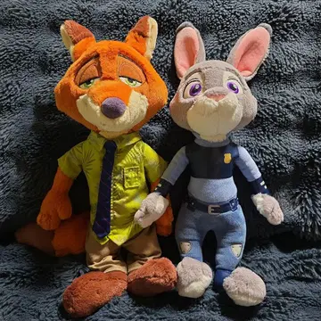 디즈니 주토피아 닉 & 주디 봉제 인형
