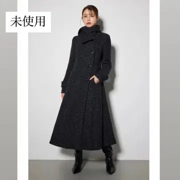 [ rienda ] 오버넥 신데렐라 라인 코트