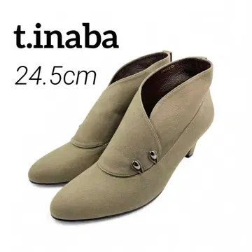 [새상품] t.inaba 숏부츠 베이지 LL 24.5cm