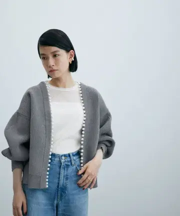 새상품급 [ ADAM ET ROPE ] 펄 가디건