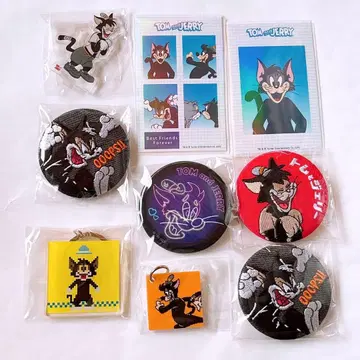 톰과 제리 부치 데님 자수 캔뱃지 볼링 스마로이드 아크릴 스탠드