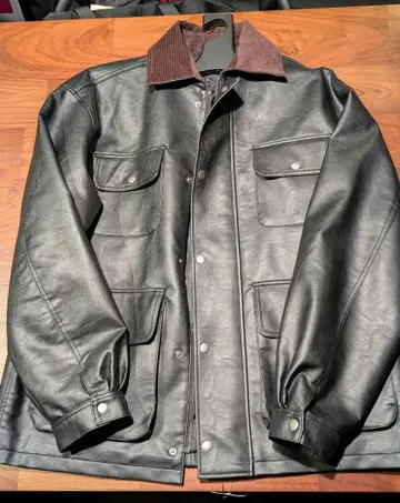 가죽 퀼팅 자켓