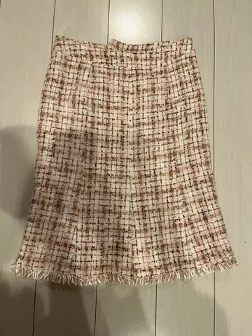 MADAM JOCONDE 핑크 트위드 타이트 스커트