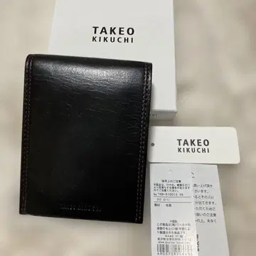 새상품 TAKEO KIKUCHI 접이식 지갑 블랙