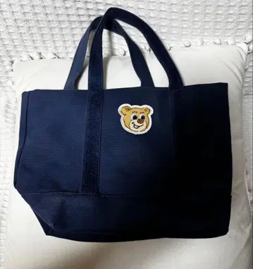 컨디션 최상 러브러리 바이 페이 와펜 토트백 네이비 소