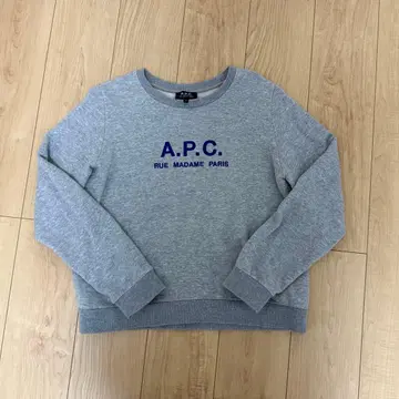 A.P.C. 그레이 크루넥 맨투맨