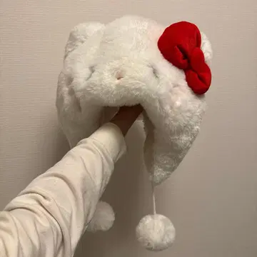 USJ 헬로키티 모자 화이트