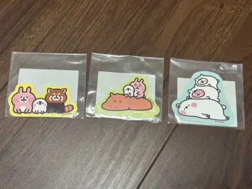 카나헤이의 작은 동물 피스케&토끼 다이컷 스티커 3종