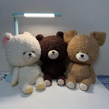 곰돌이 학교 봉제 인형 3체 세트