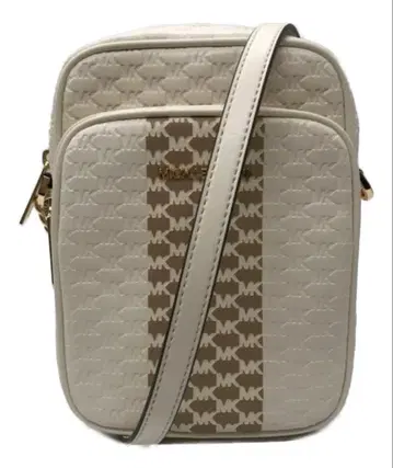 마이클코어스 MK 엠보싱 숄더백 화이트