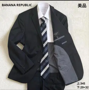 새상품급 바나나리퍼블릭 수트 셋업 블랙 2버튼 무지