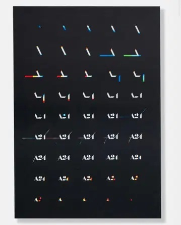 [ 일본 미발매 ] A24 로고 모션 프린트 포스터